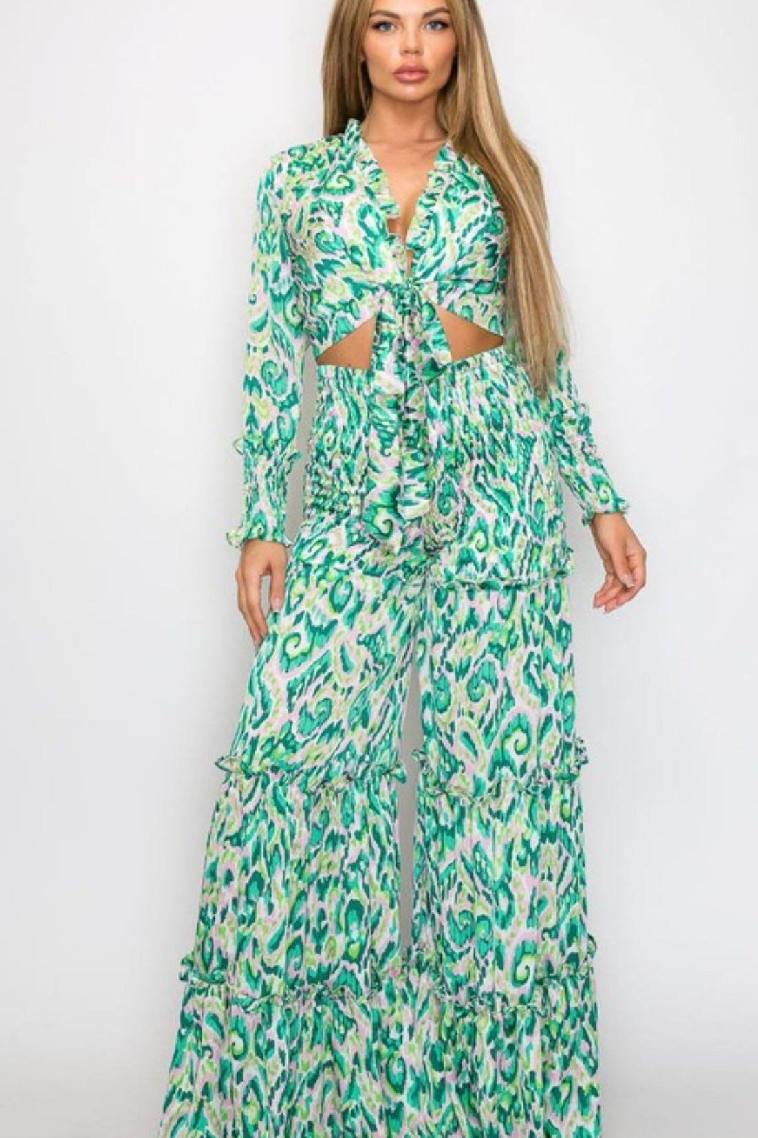 2-Piece Palazzo Pant Set