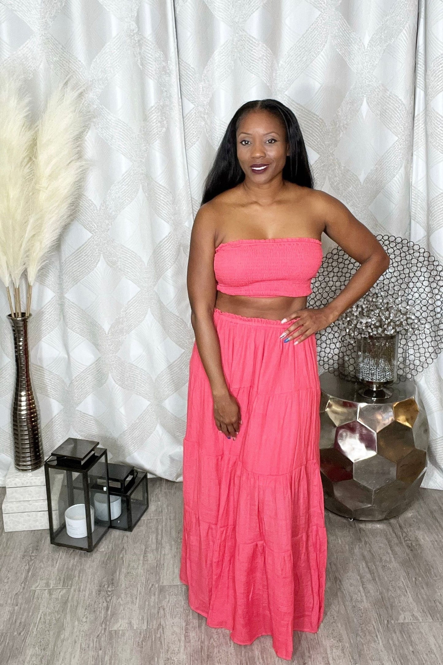 Two Piece Coral Set