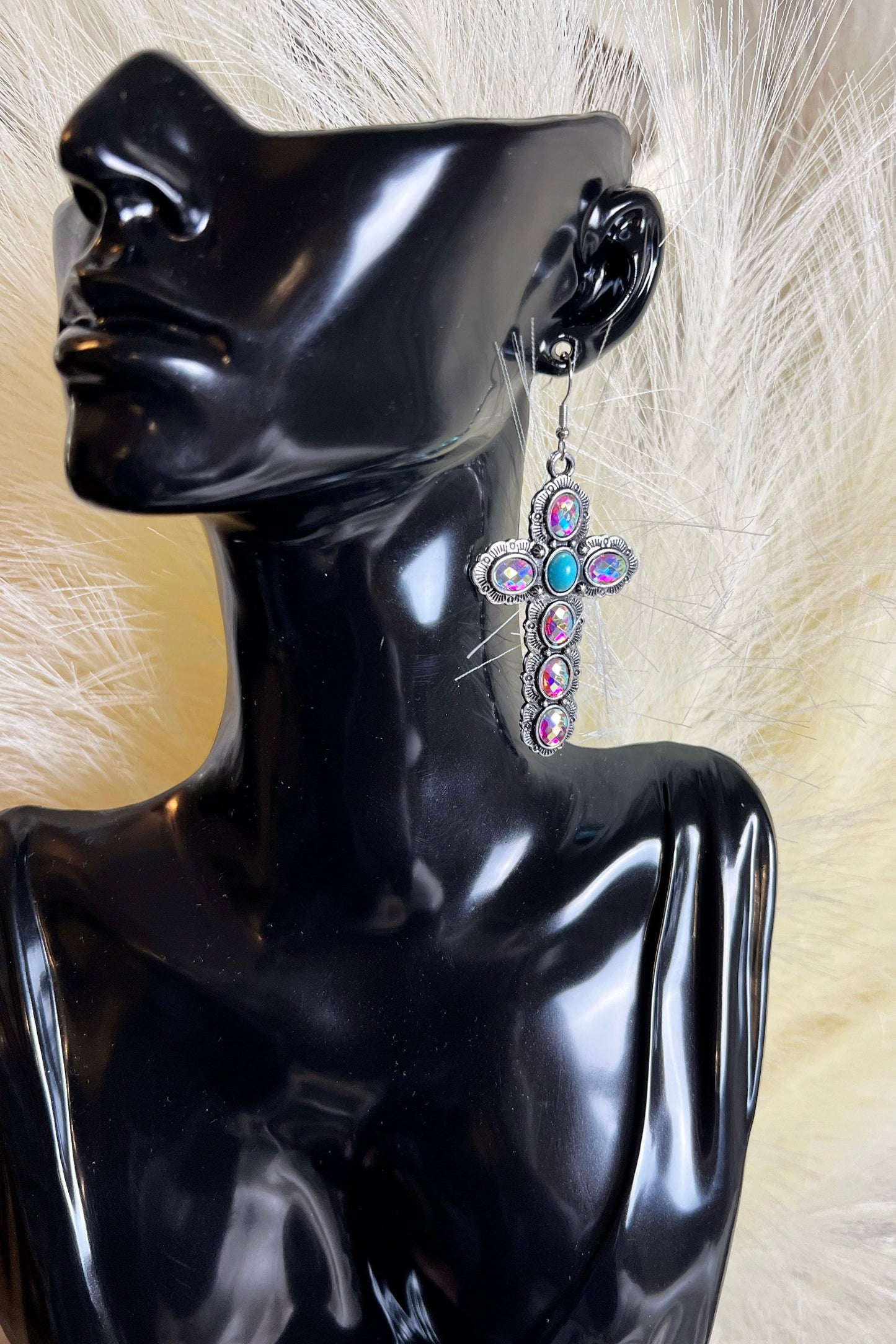 Careless Whisper Cross Earrings