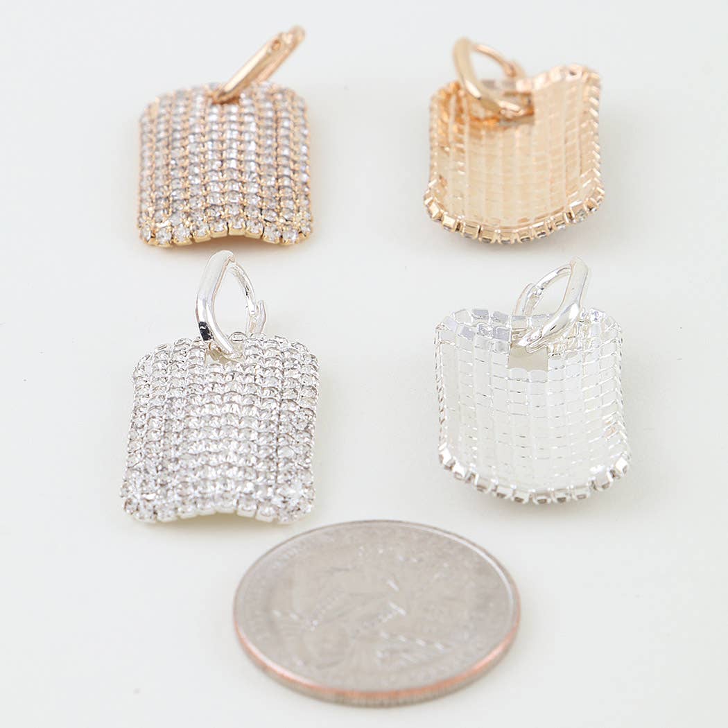 Bejeweled Frame Drop Earrings