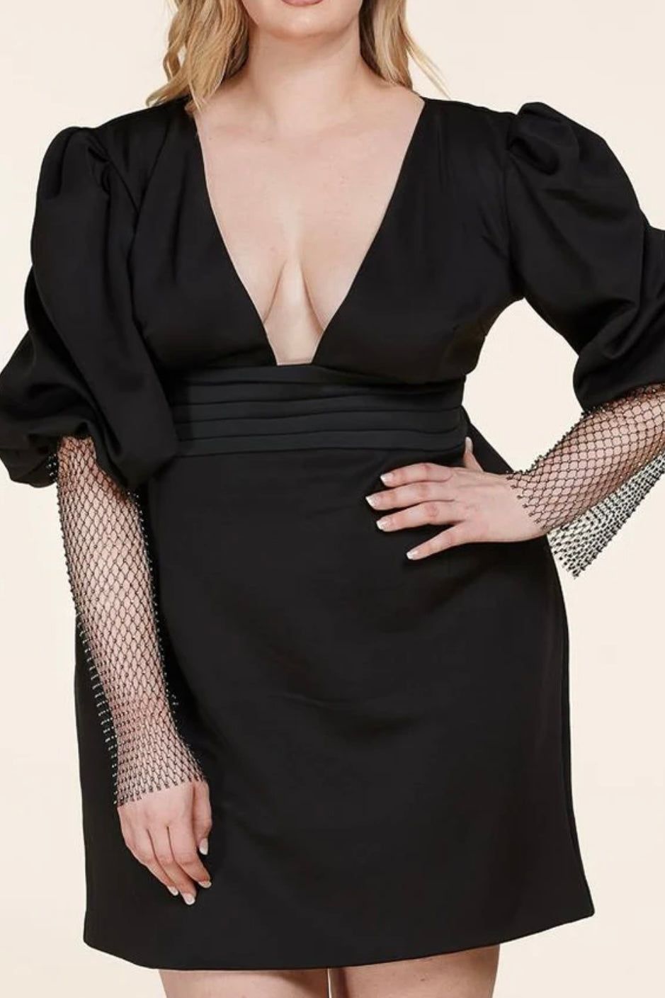 Catch and Release Plunging Neckline Dress