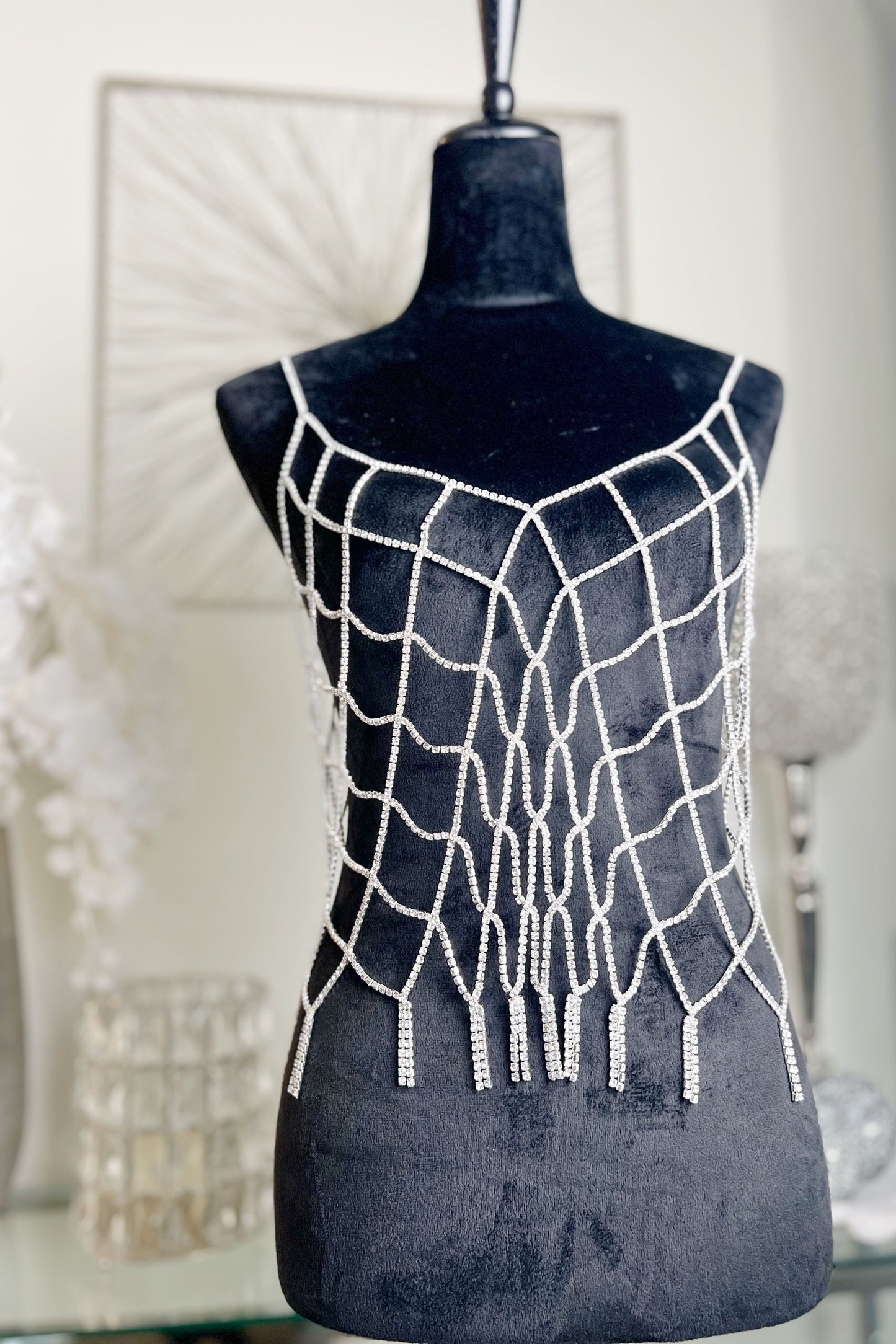The Ultimate Rhinestone Chain Top