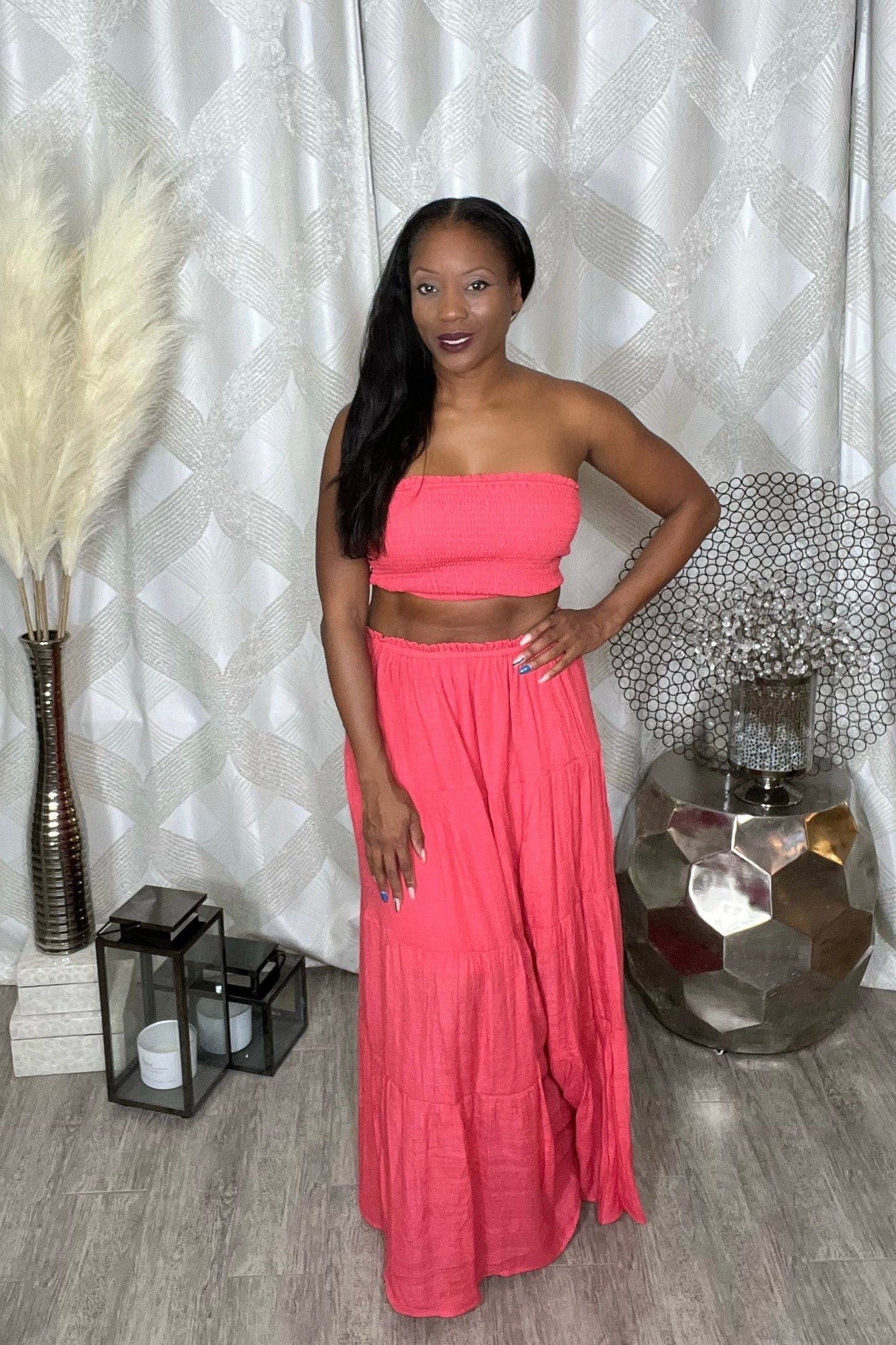 Two Piece Coral Set