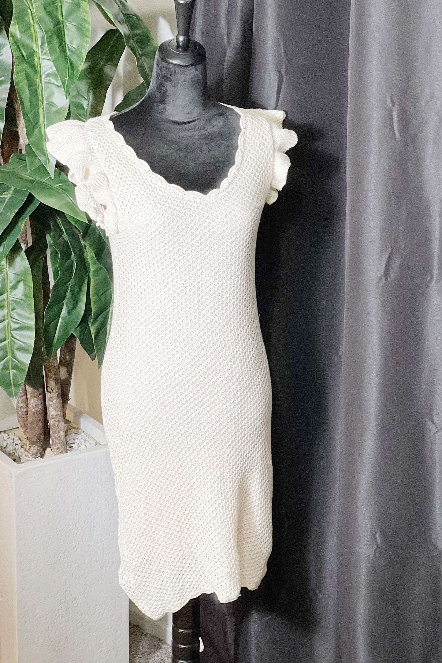 Crochet Dress/Cream