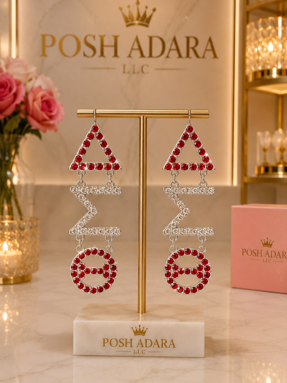 Sorority Glam Fashion Earrings