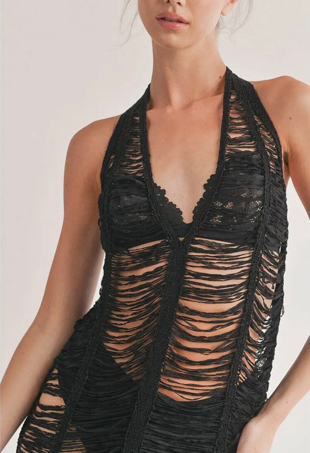 Sassy Shredded Dress