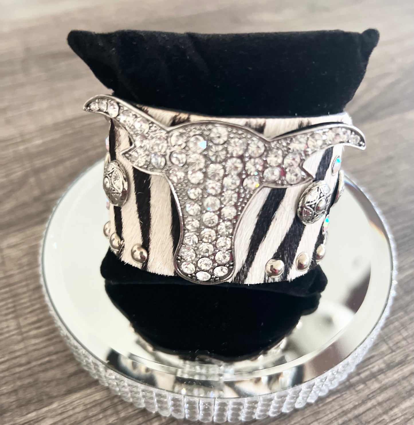 Longhorn & Rhinestone Bracelet