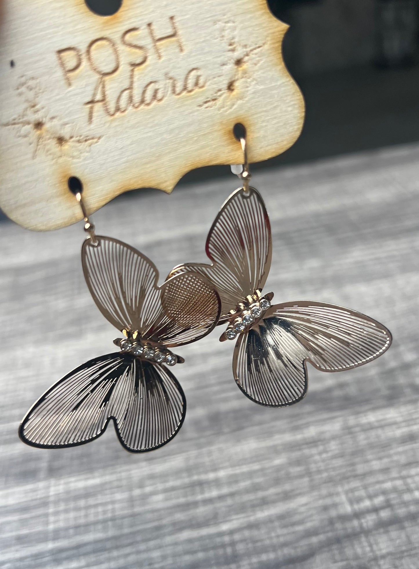 The Golden Butterfly Earrings