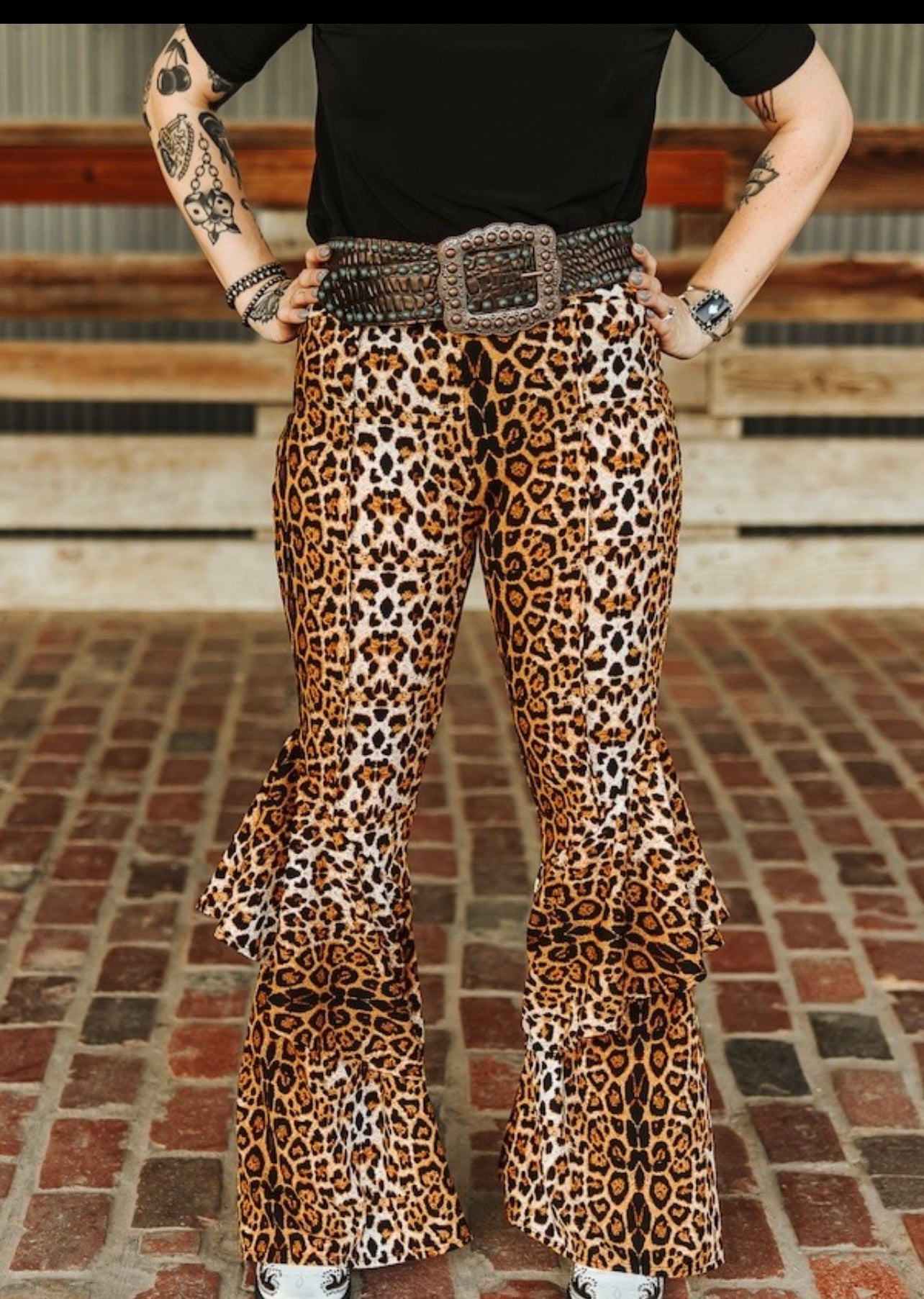 Jungle Love Leopard Ruffle Pants