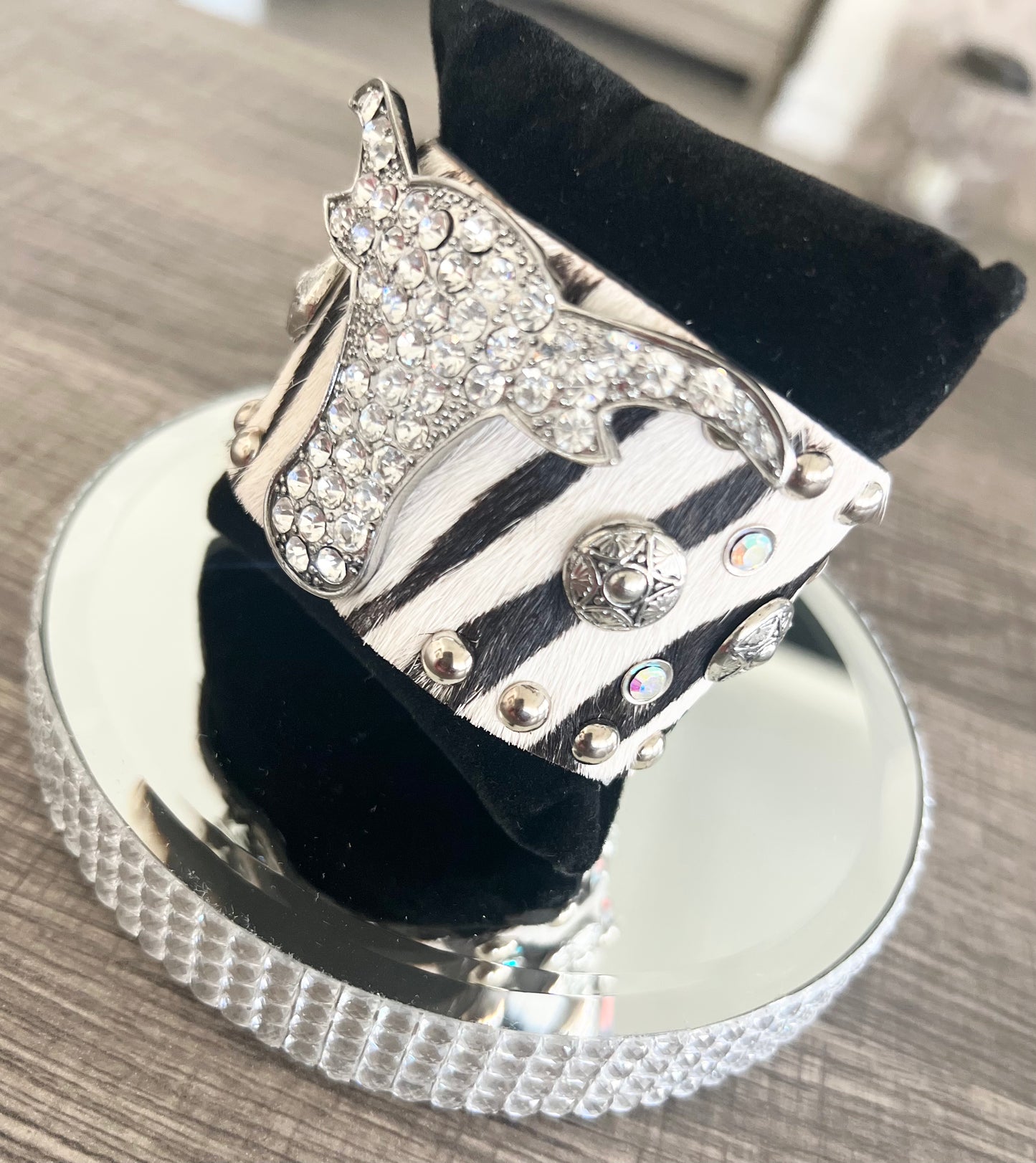 Longhorn & Rhinestone Bracelet