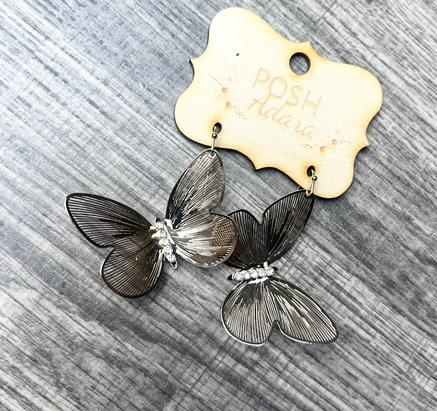 The Golden Butterfly Earrings