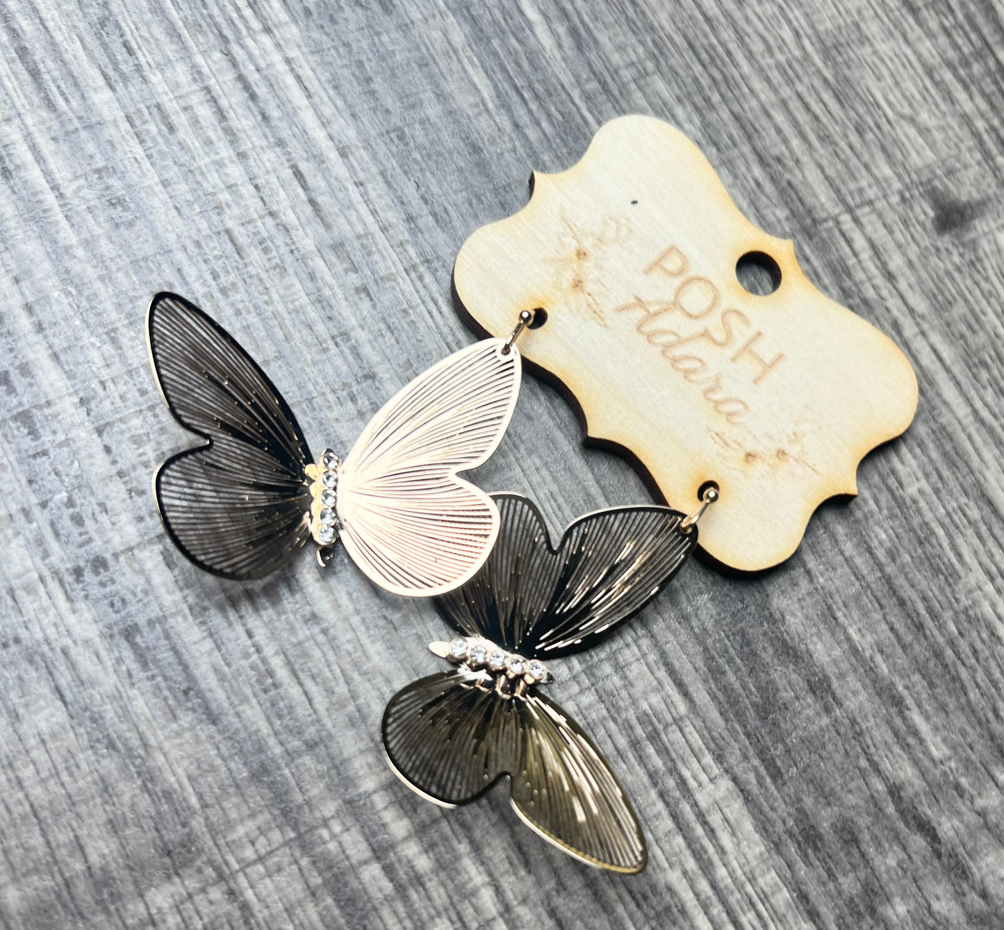 The Golden Butterfly Earrings
