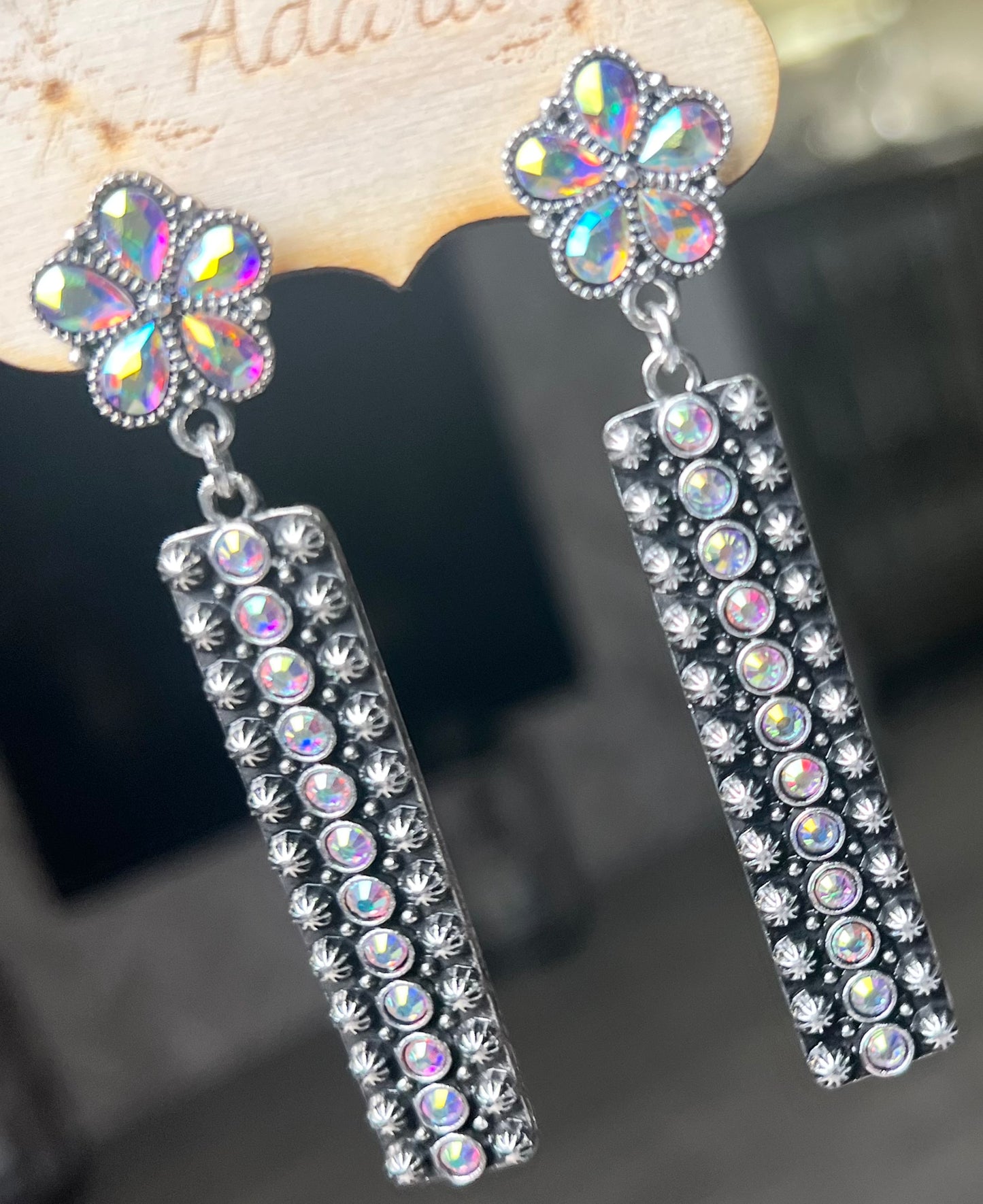 Dark Daisy Earrings