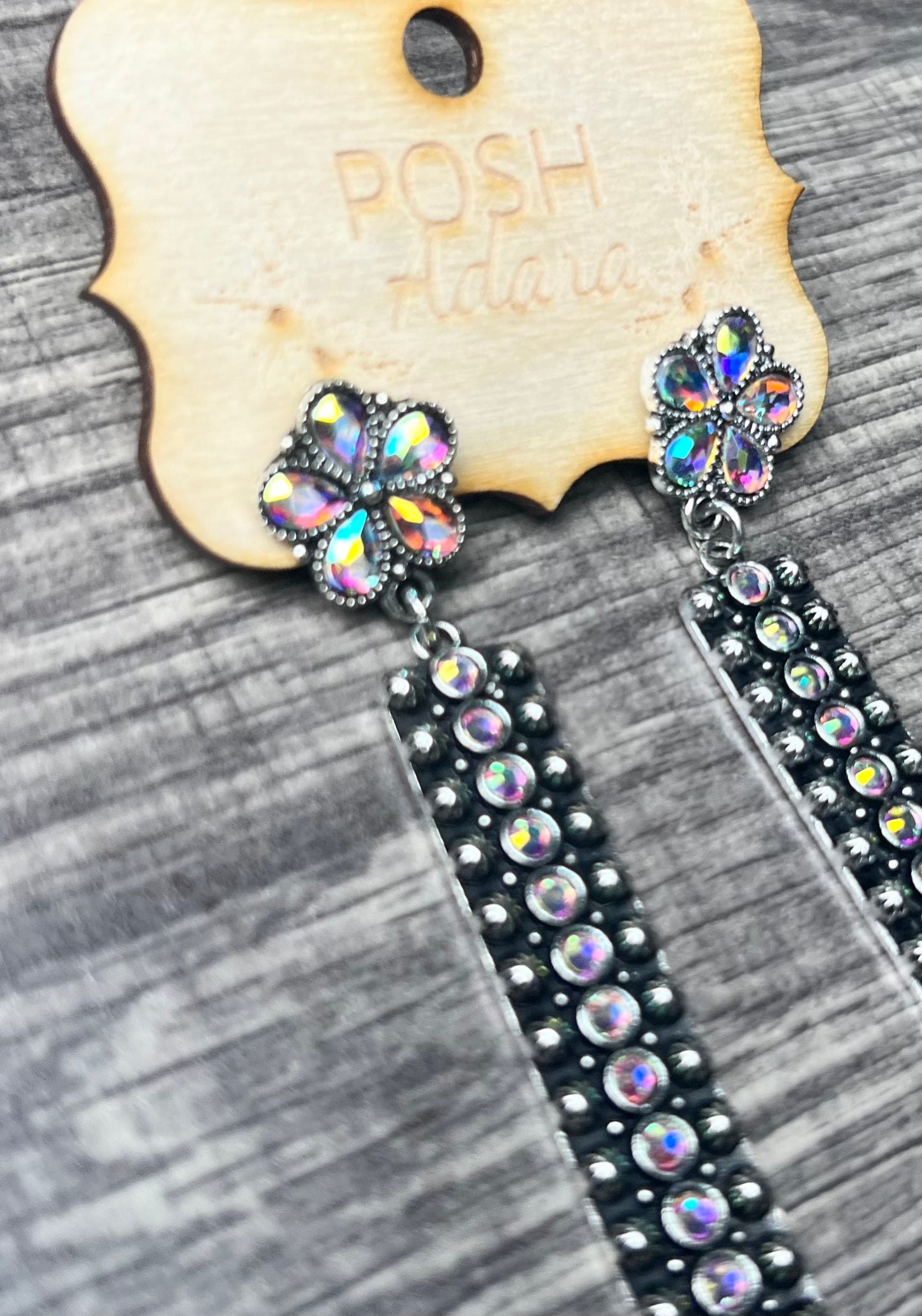 Dark Daisy Earrings