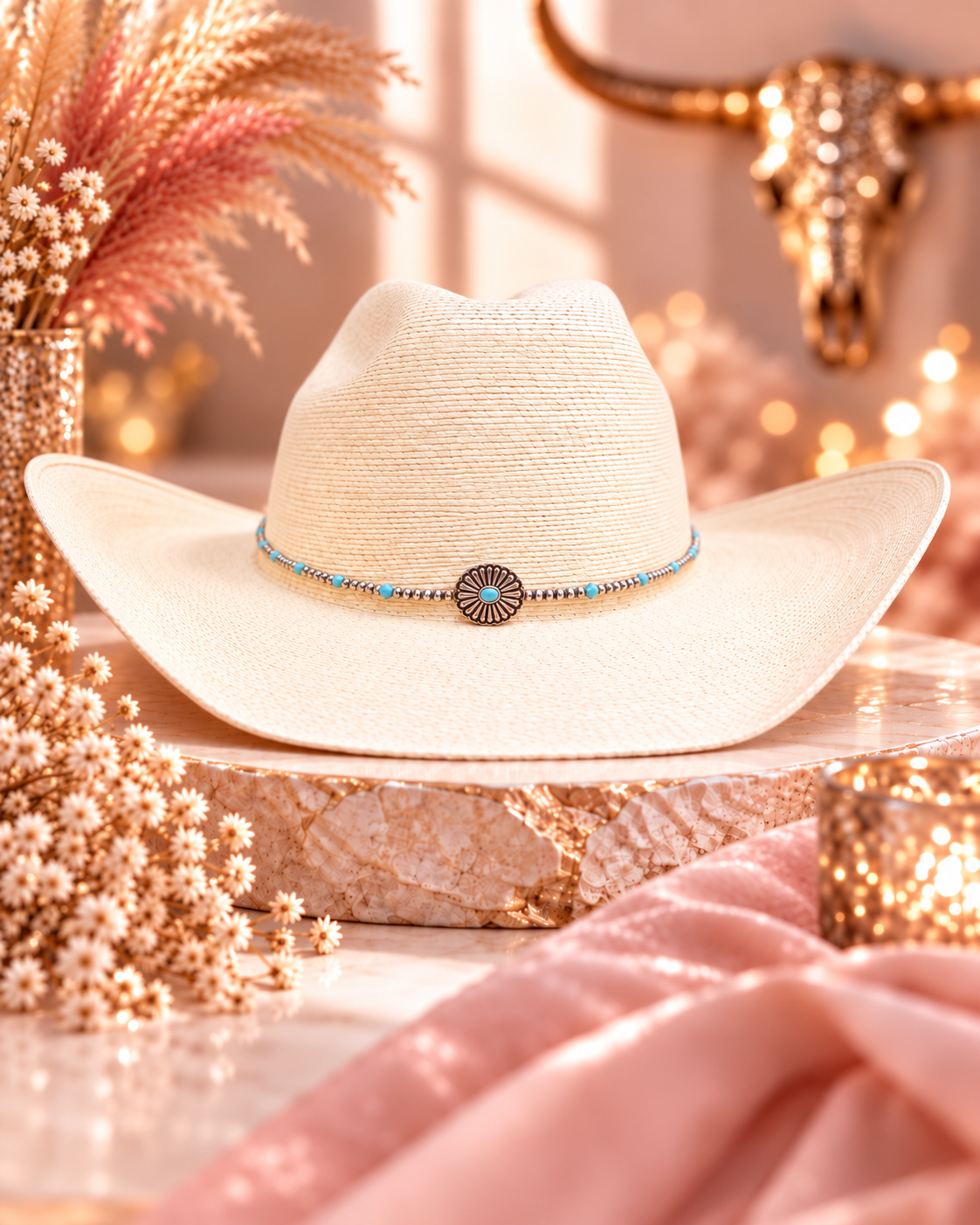 Dainty Lil’ Diva Western Hat Band- Posh Adara