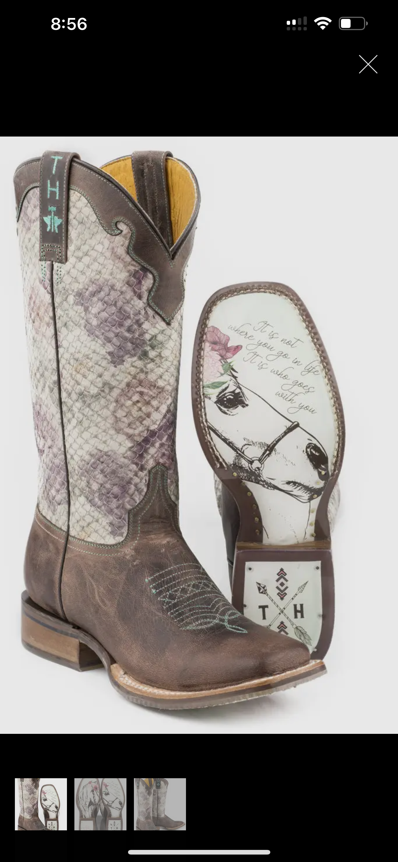 Tinhaul Dusty Rose Western Boots