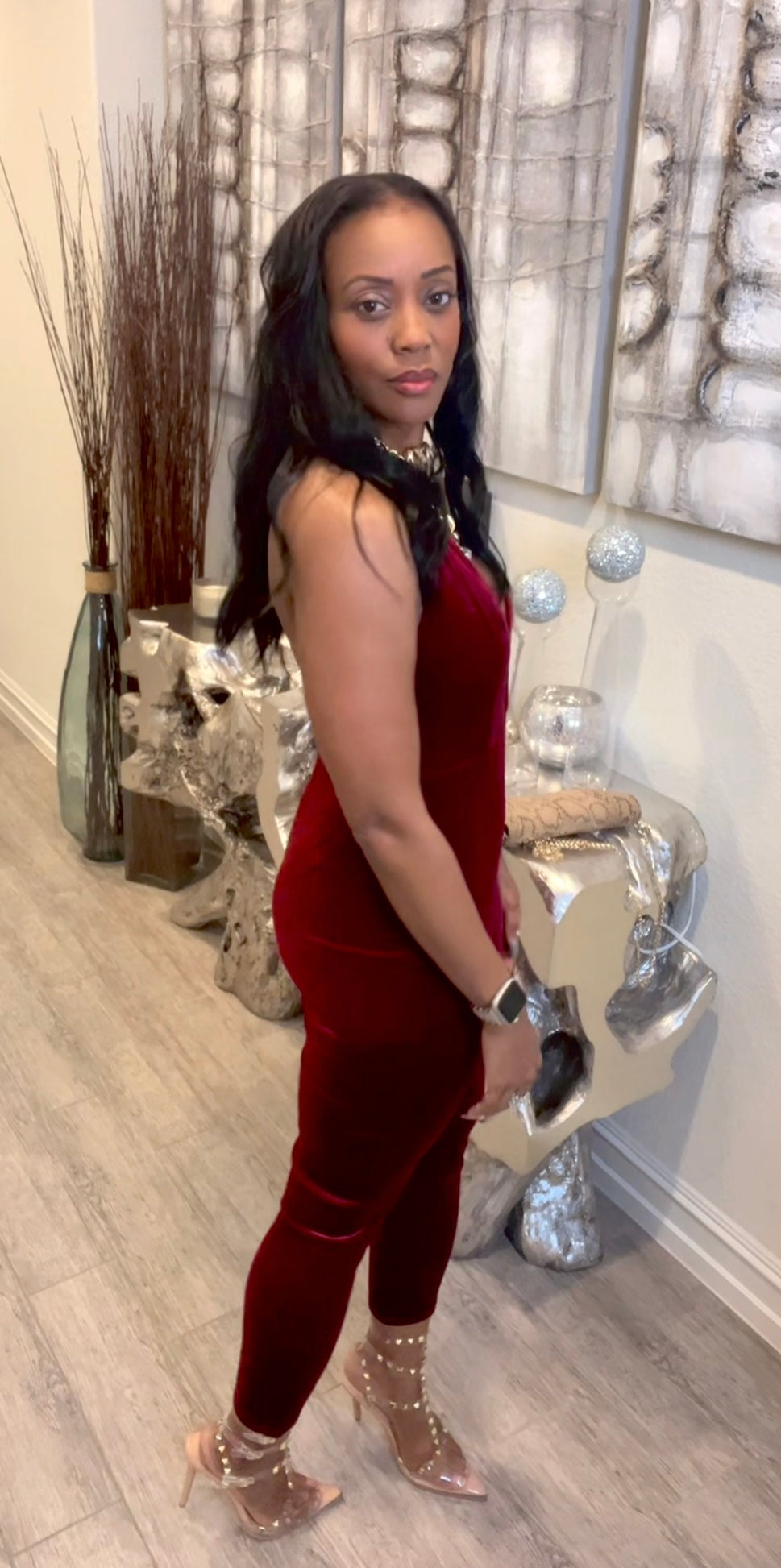 Cherry Bomb Halter Catsuit
