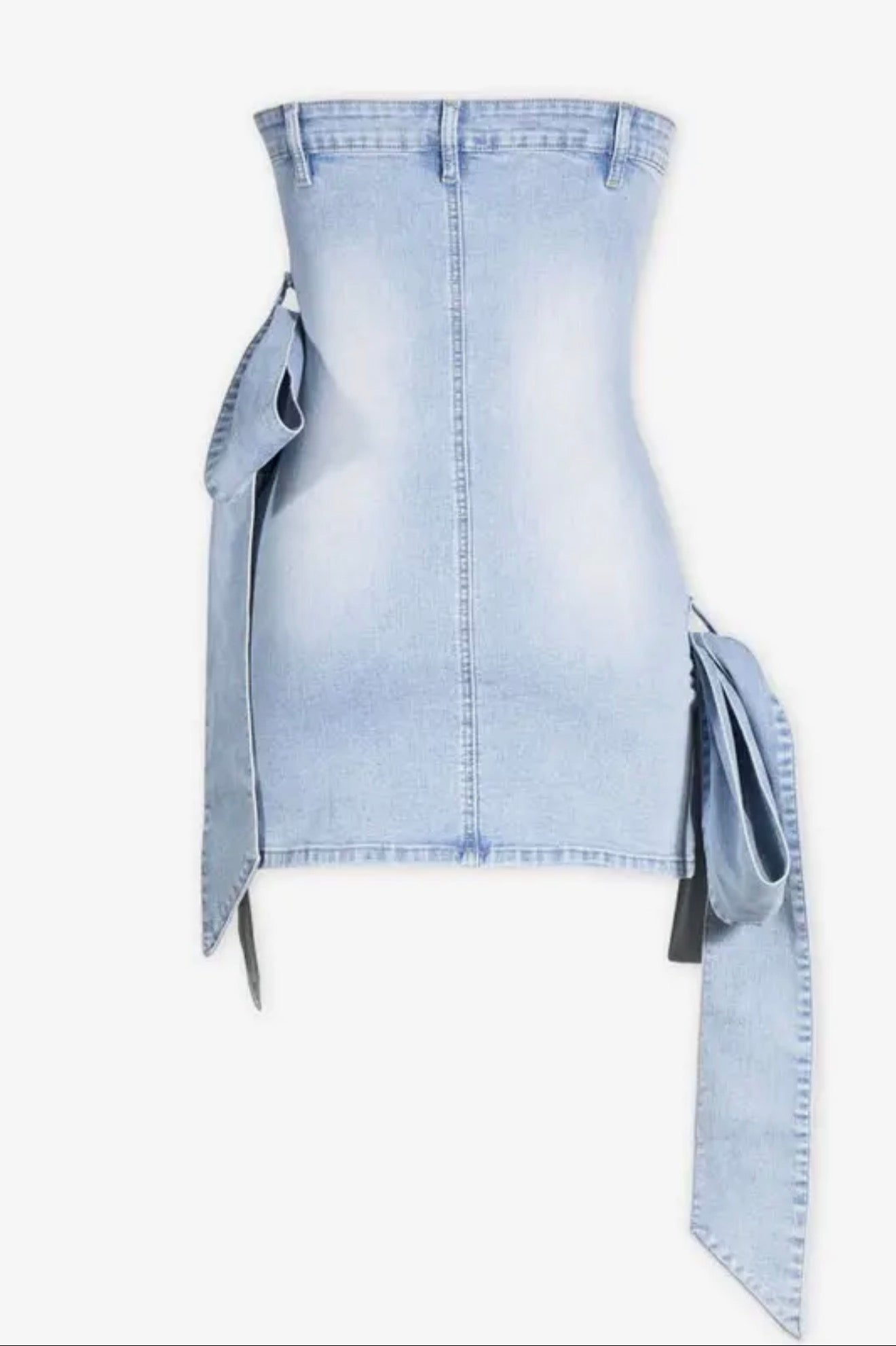 My Darlin'Dolly Denim Mini Dress with Bows