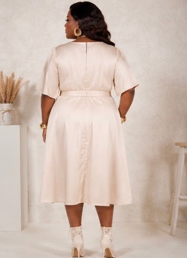 Boss Vibe Plus Size Satin Dress