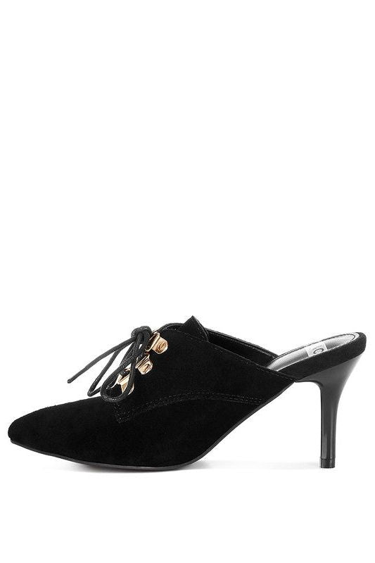 Miladi Suede Stiletto Mules