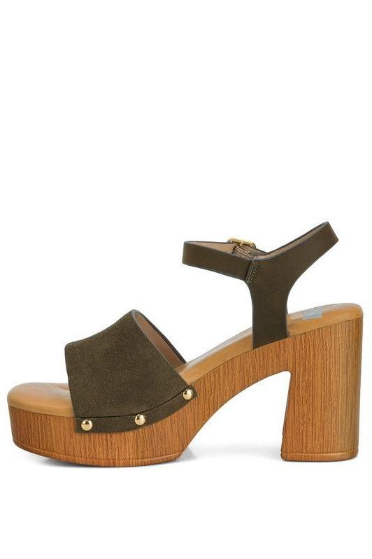 Daniela Suede High Block Sandals
