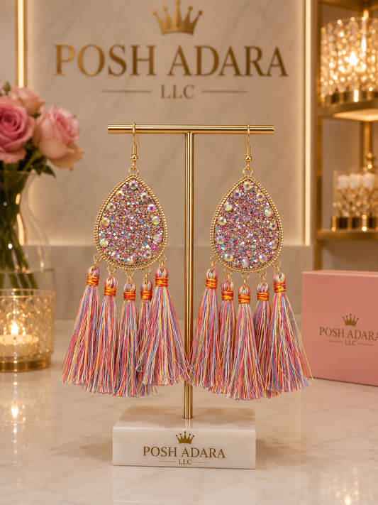 Fringe & Bling Fashion Earrings