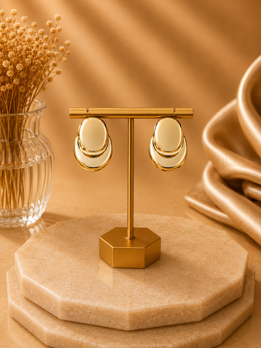 Gold Fashion Earrings