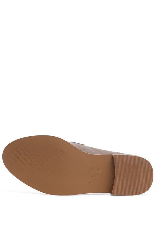 LENA Suede Walking Loafer Mules