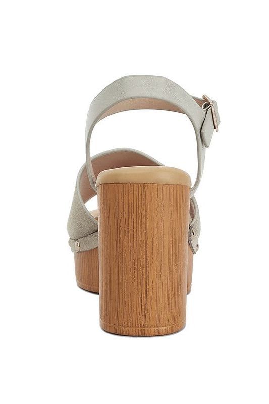 Daniela Suede High Block Sandals