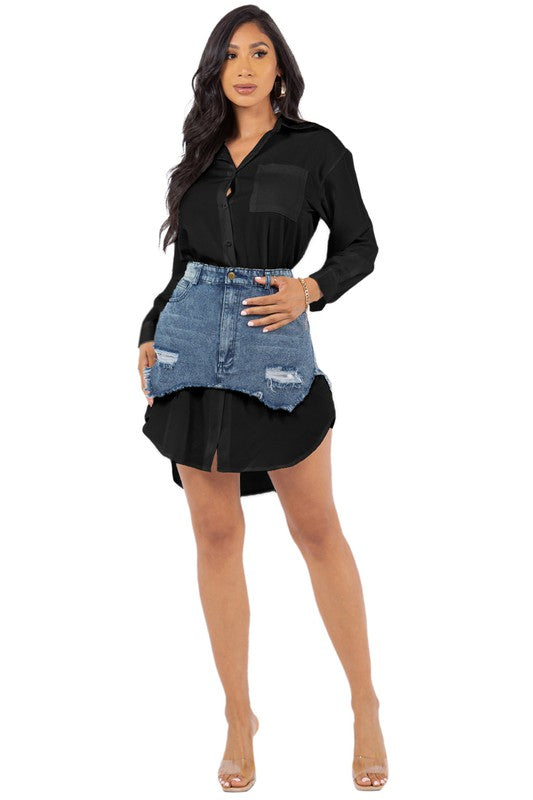 Double Trouble SHIRT DRESS