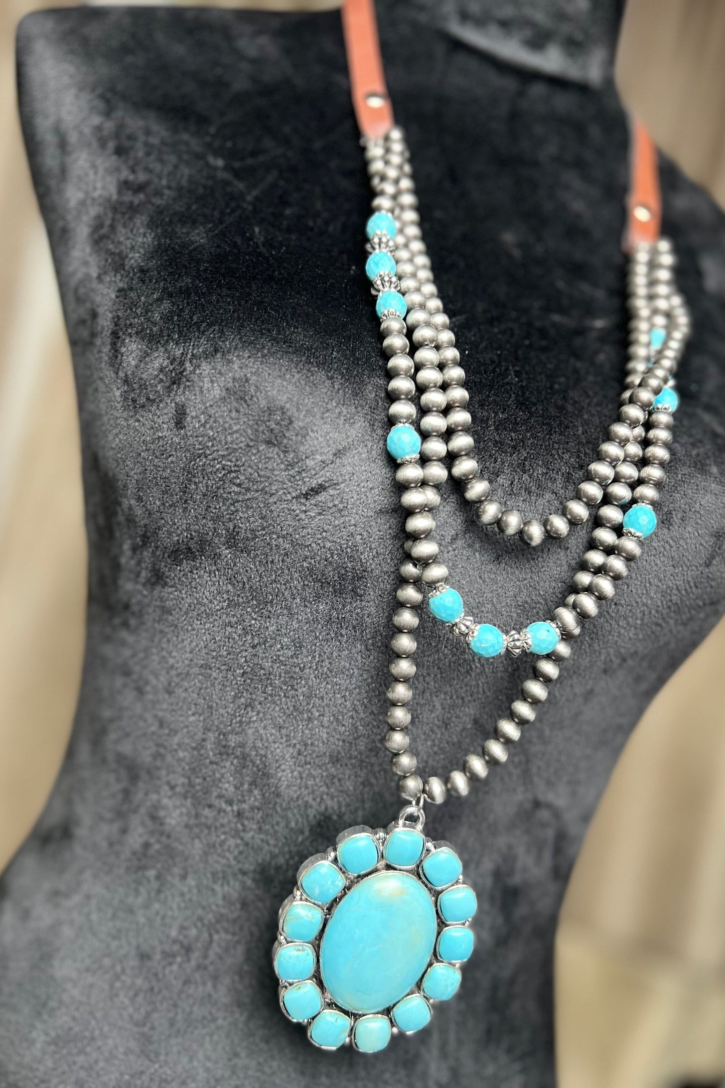 Turquoise Layered Lady Necklace