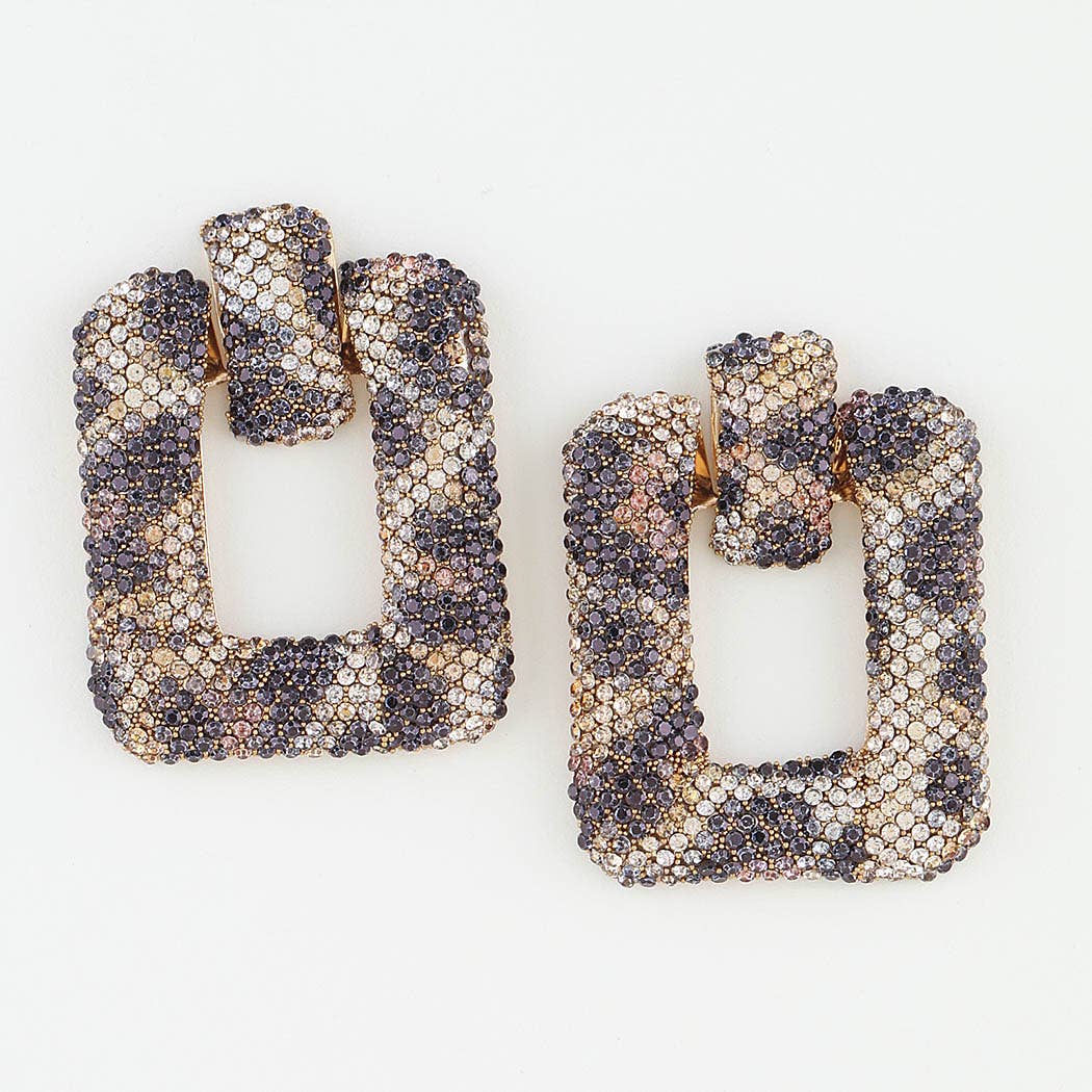 Bejeweled Reptile Fashion Earrings