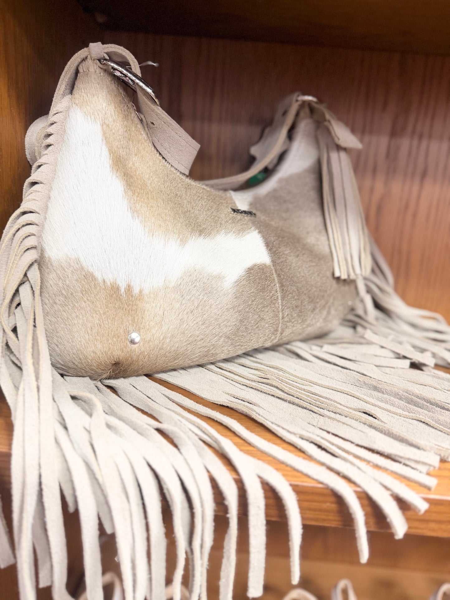 Genuine Leather Fringe Boho Bag