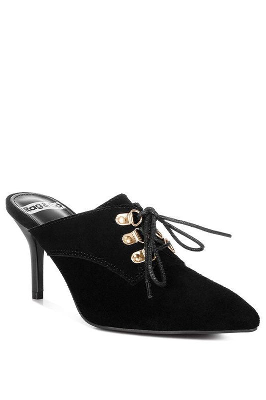 Miladi Suede Stiletto Mules