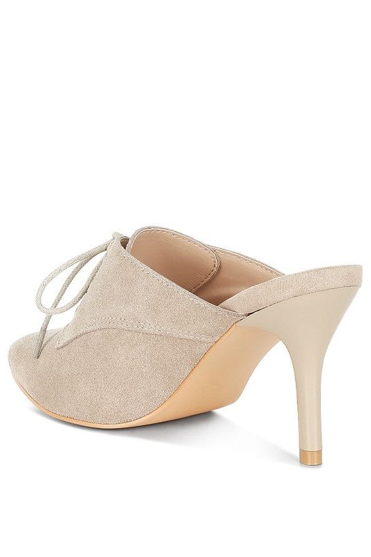 Miladi Suede Stiletto Mules