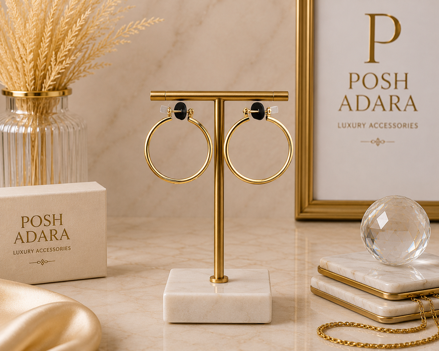 Gold Fashion Earrings