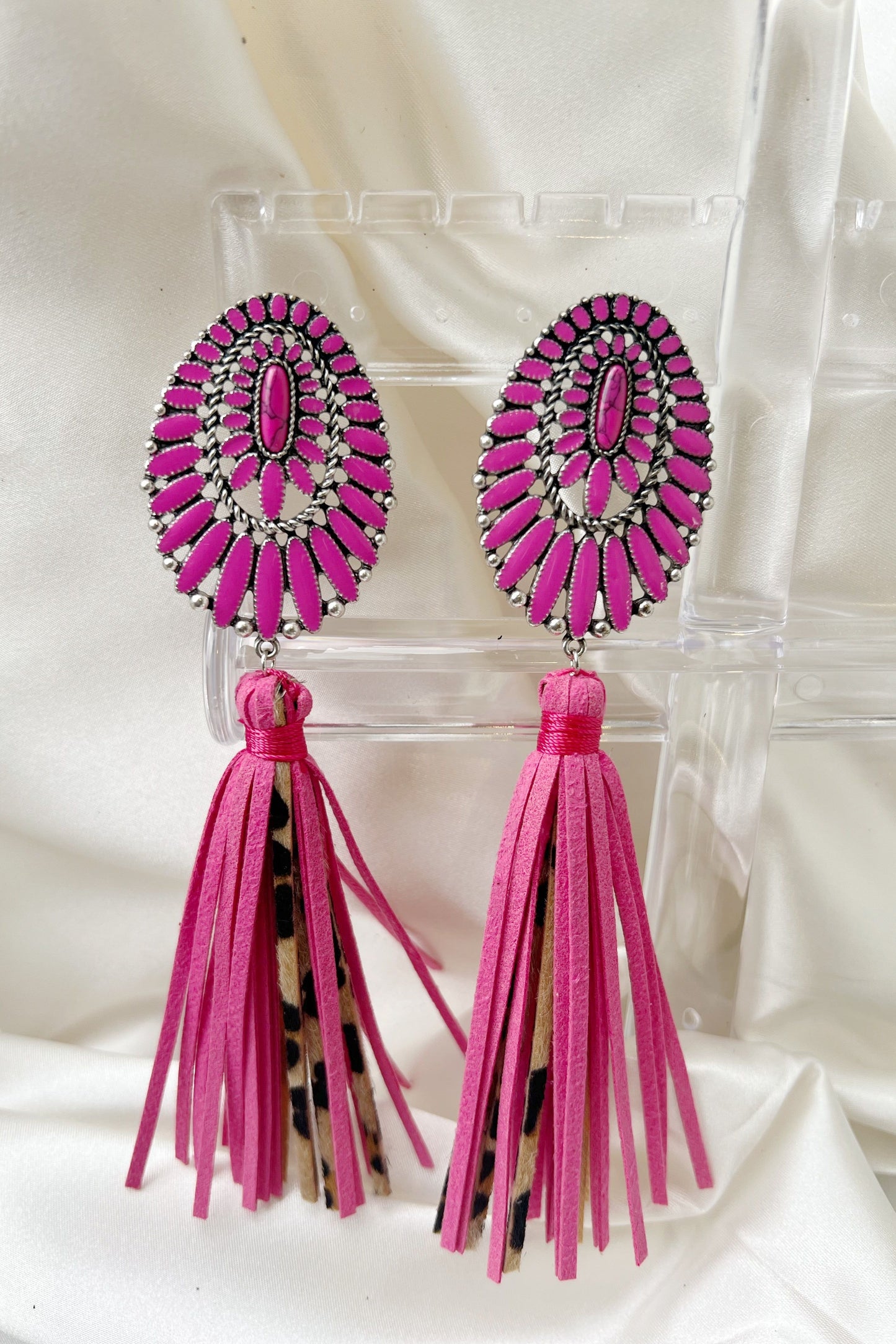 Fuchsia Gone Western Earrings