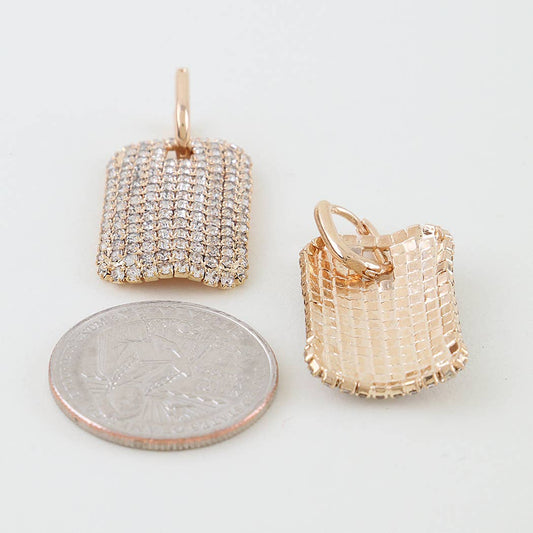Bejeweled Frame Drop Earrings