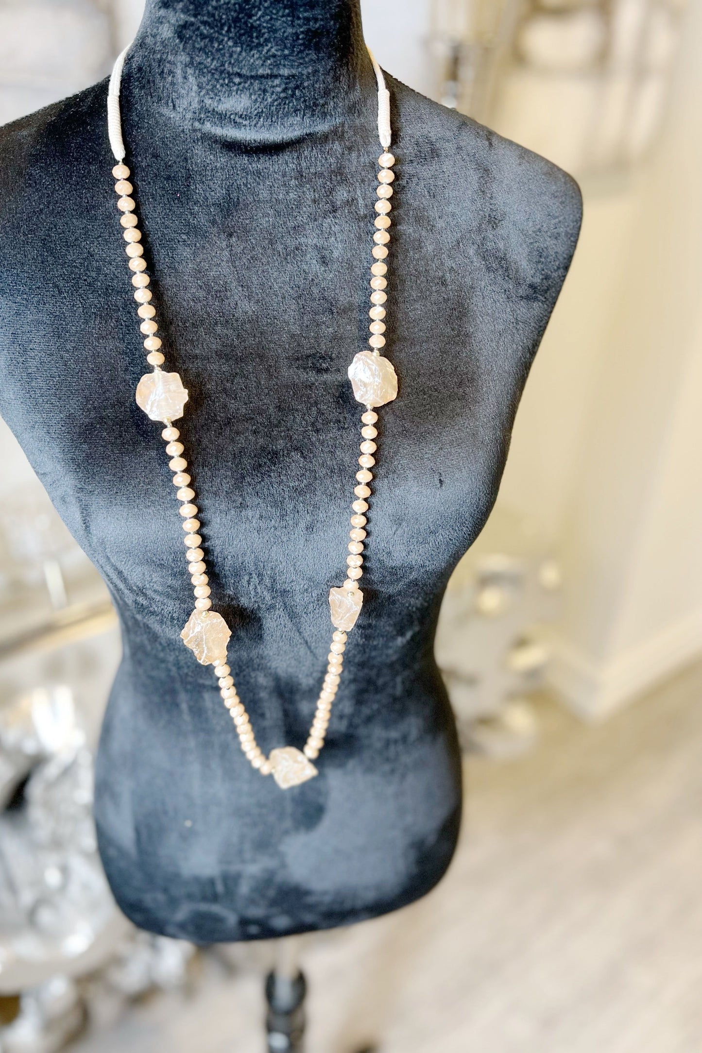 Champagne Stone Necklace