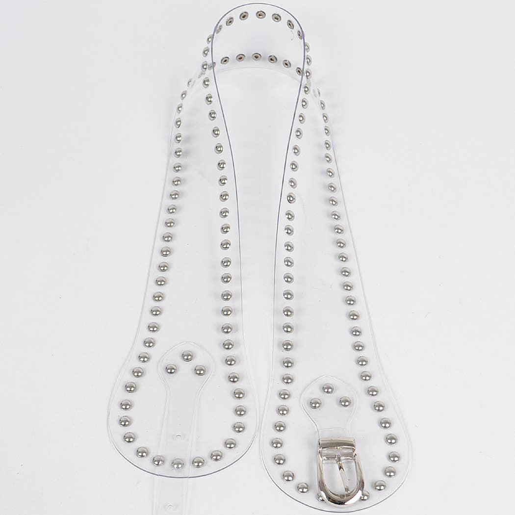 Studded Transparent Waist Belt