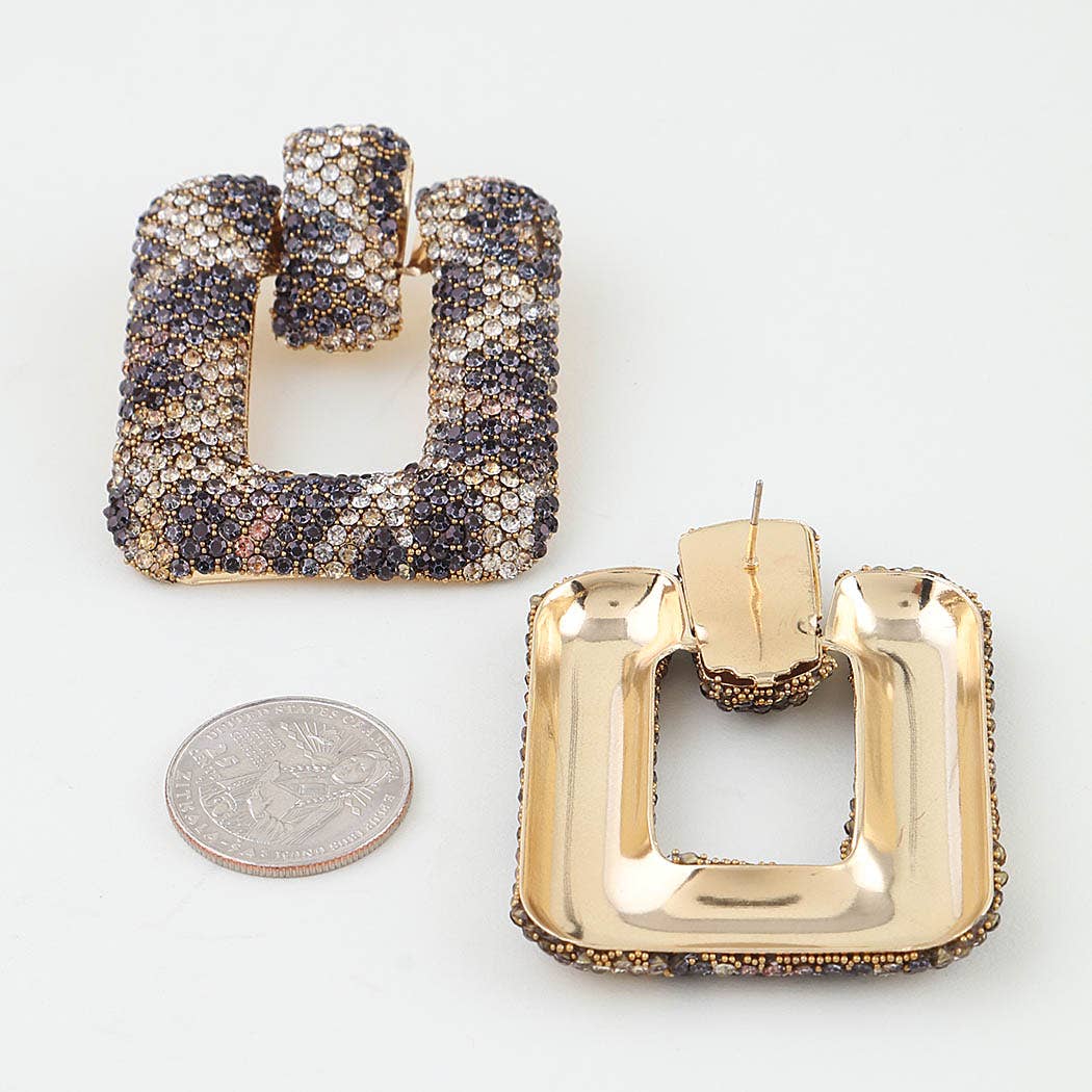 Bejeweled Reptile Fashion Earrings