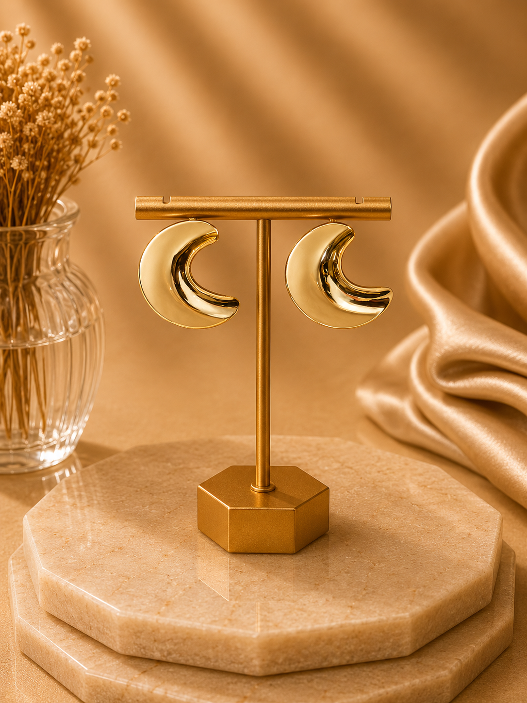Gold Fashion Earrings