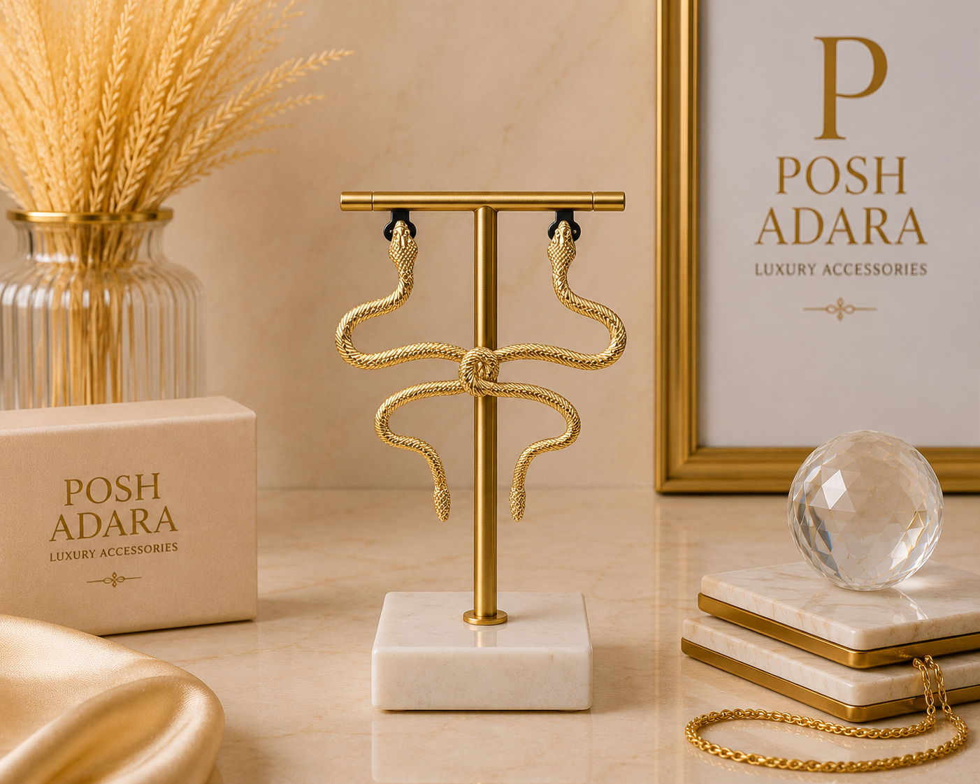 Gold Fashion Earrings