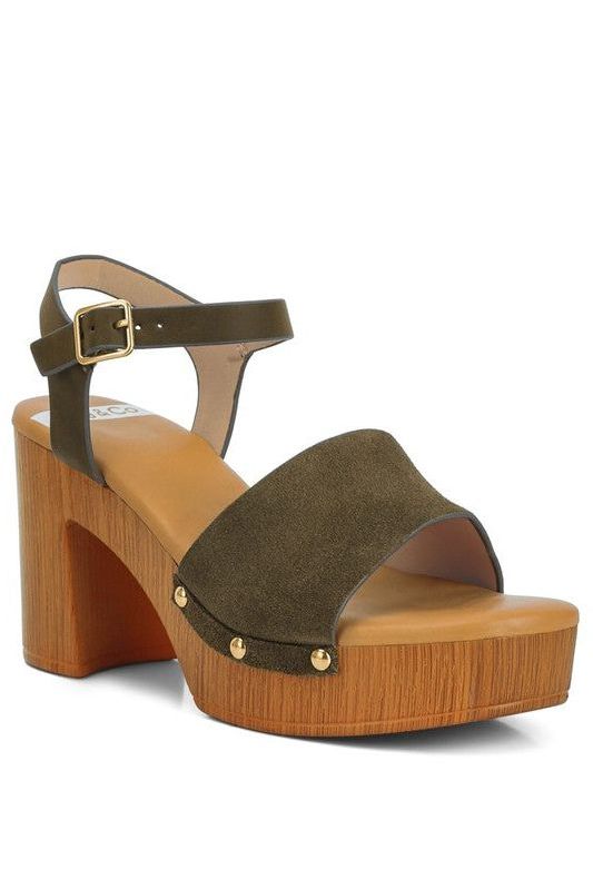 Daniela Suede High Block Sandals