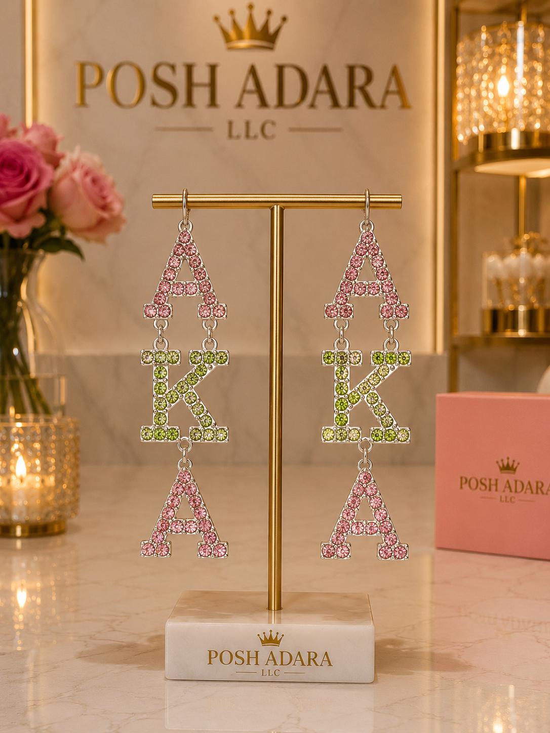 Sorority Glam Fashion Earrings