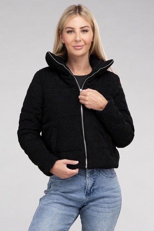 Corduroy Zip-Up Jacket