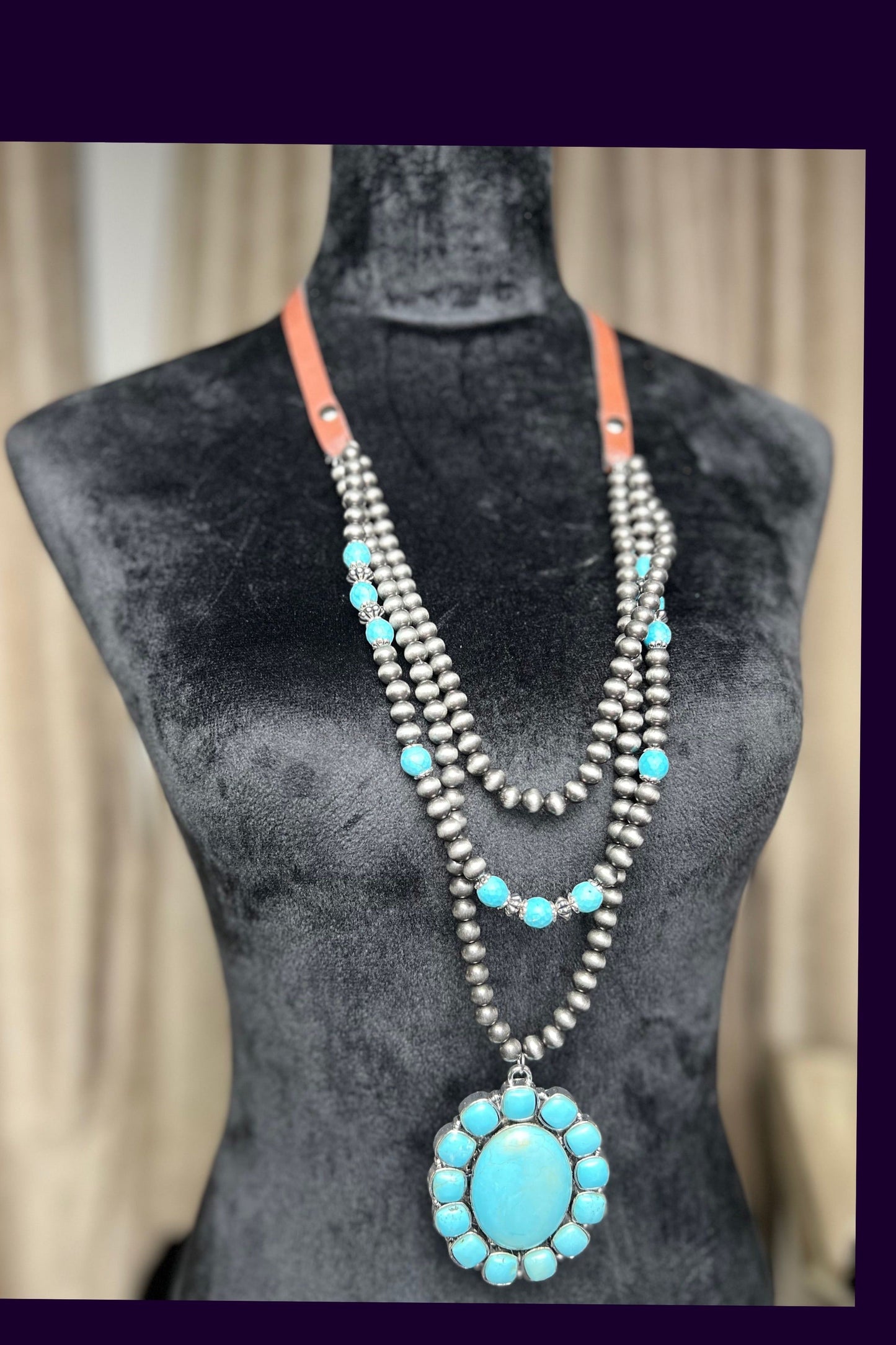 Turquoise Layered Lady Necklace