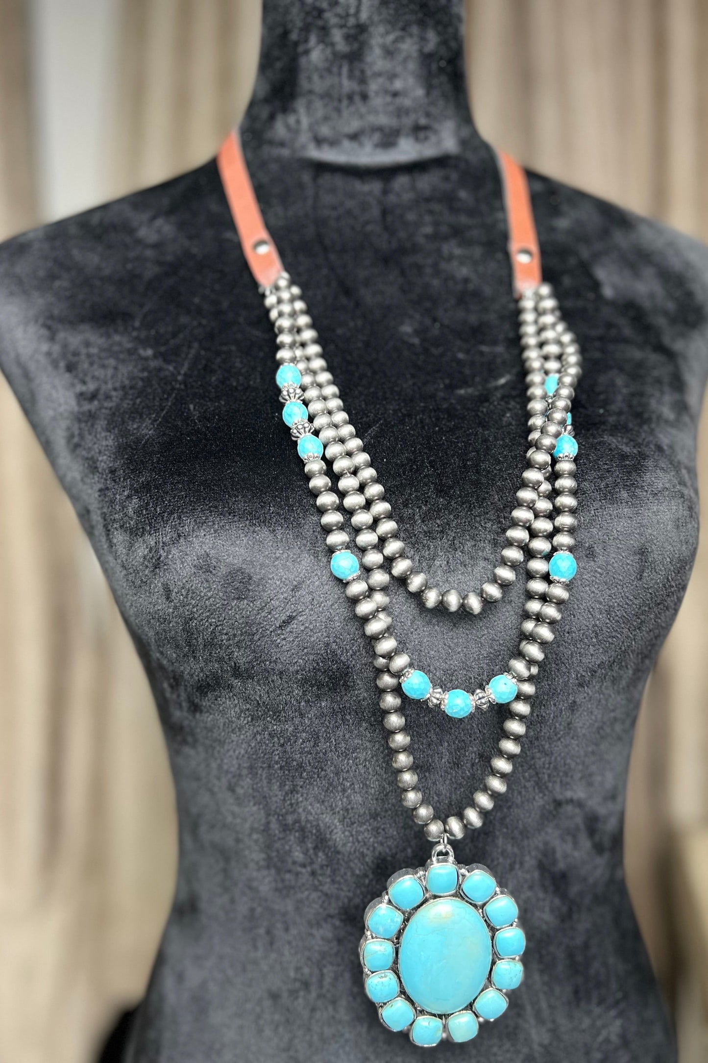 Turquoise Layered Lady Necklace