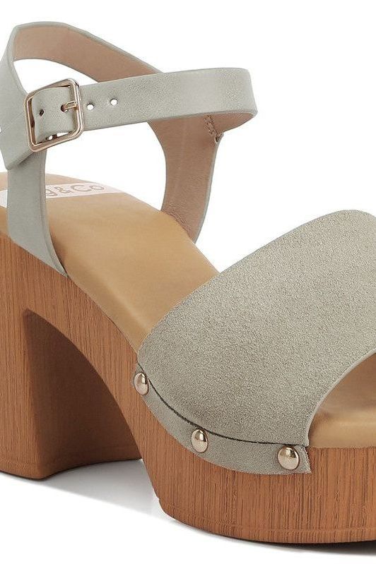 Daniela Suede High Block Sandals