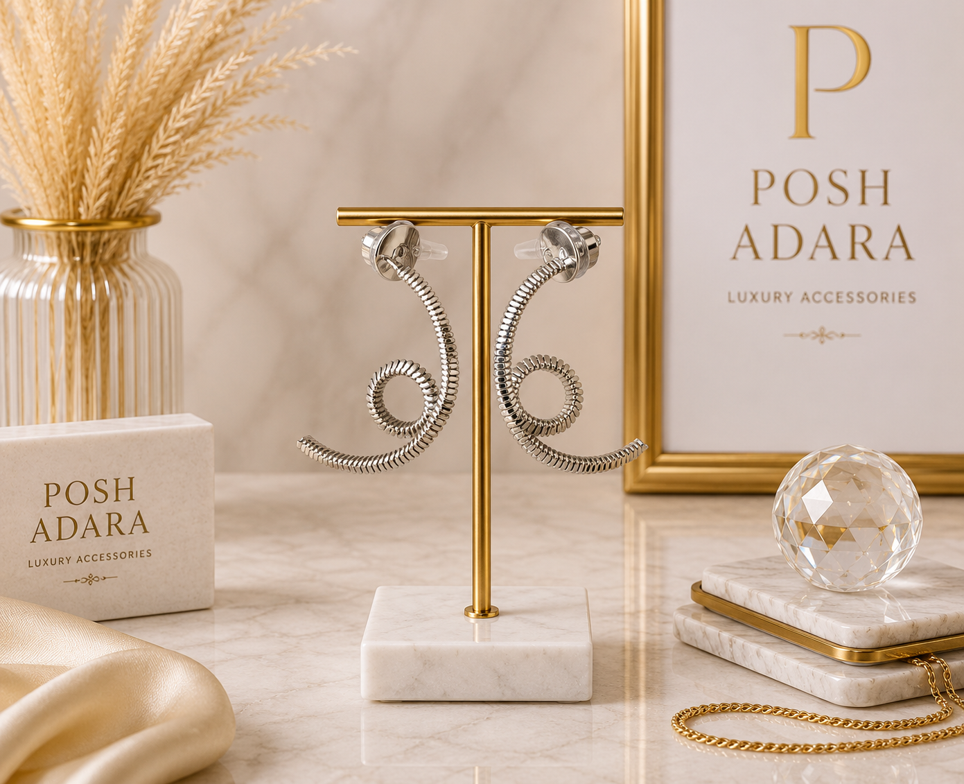 Silver Fashion Earrings